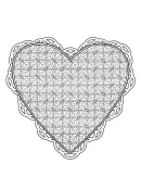Valentijn hart kleurplaat 6